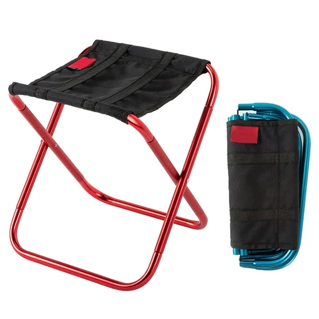 Outdoor Aluminium Alloy Portable Folding Picnic Camping Stool MIni  Fishing Chair Ultralight