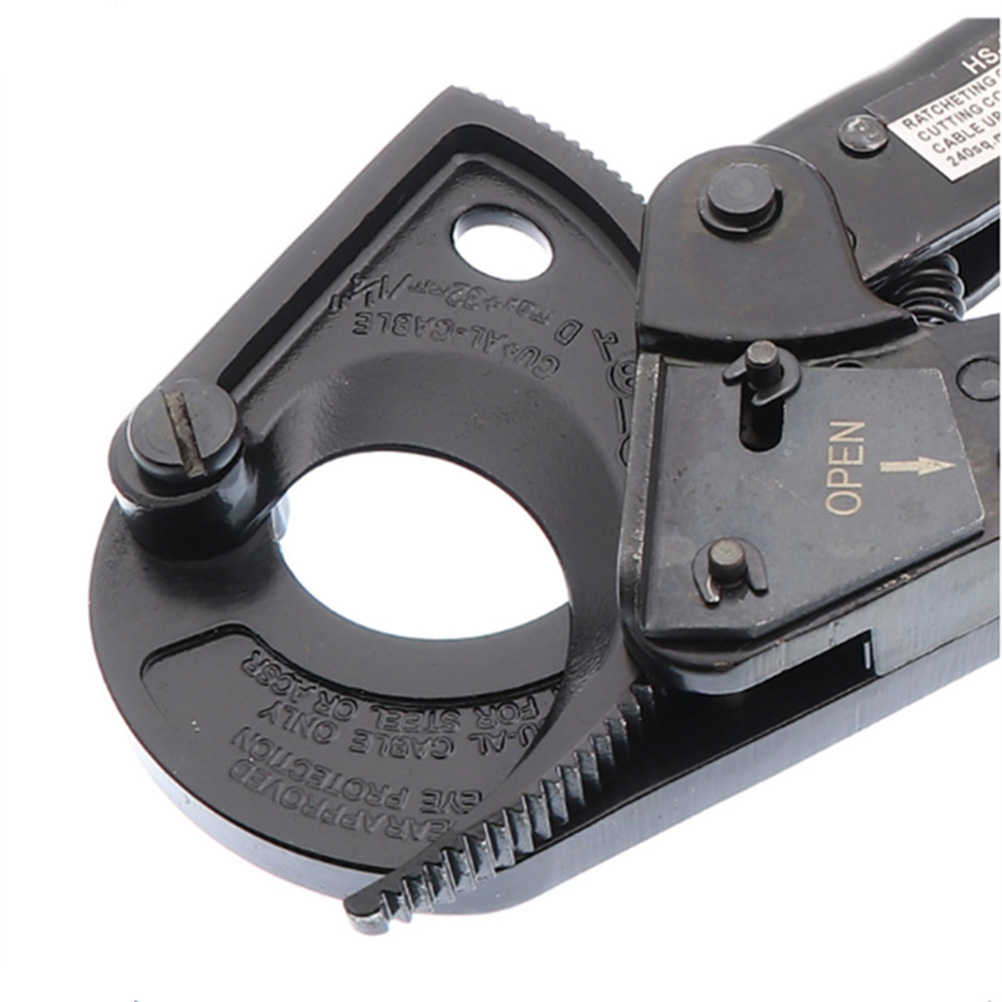 Ratchet Wire Line Cable Cutter Heavy Duty Aluminum Copper Cutting Hand Tool