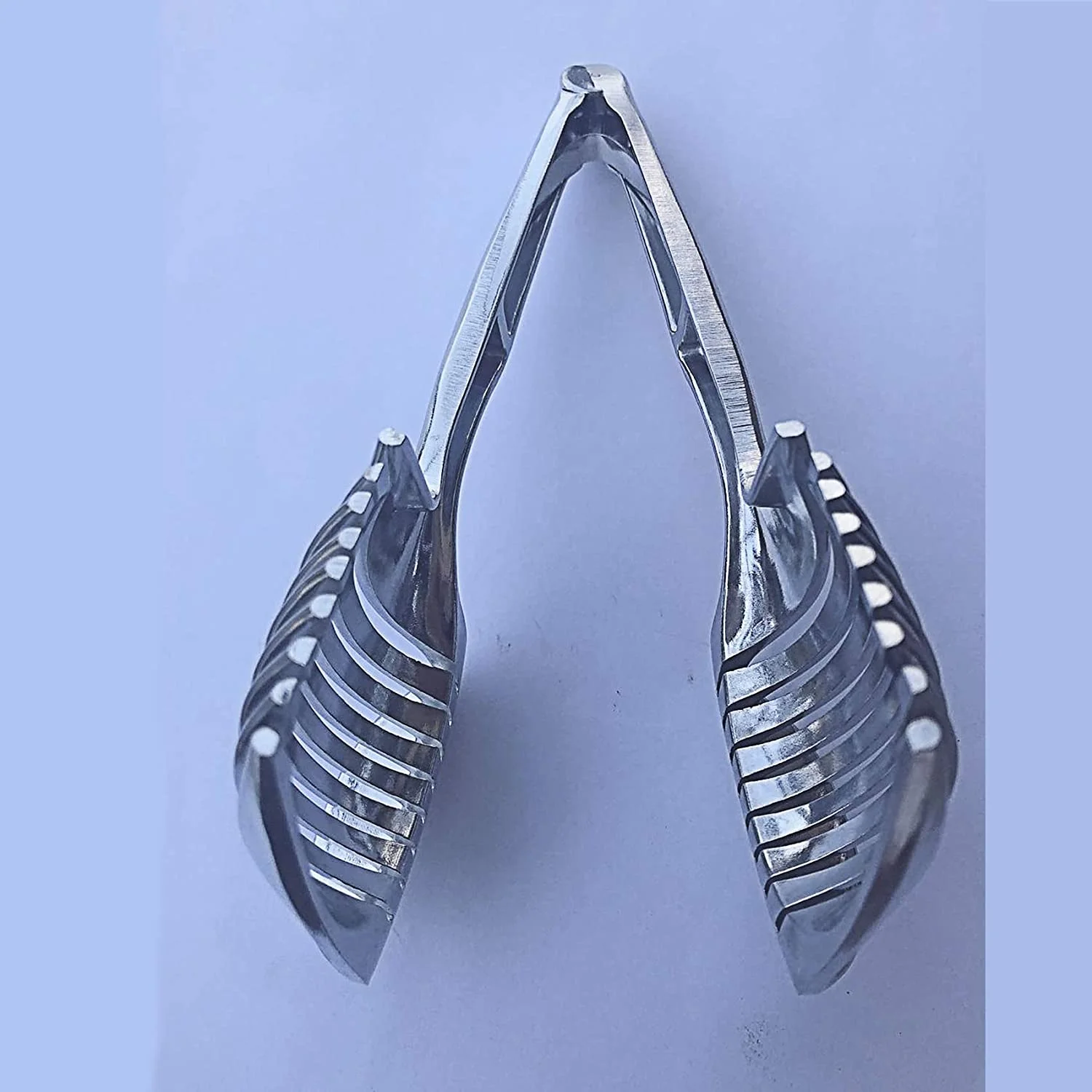 Tomato Slicer Lemon Cutter Holder Aluminum Alloy Easy Slicing Round Fruits Kiwi Lime Vegetables Onion Potato Cutter Guide Tongs with Handle Kitchen Cutting Aid Holder Tool