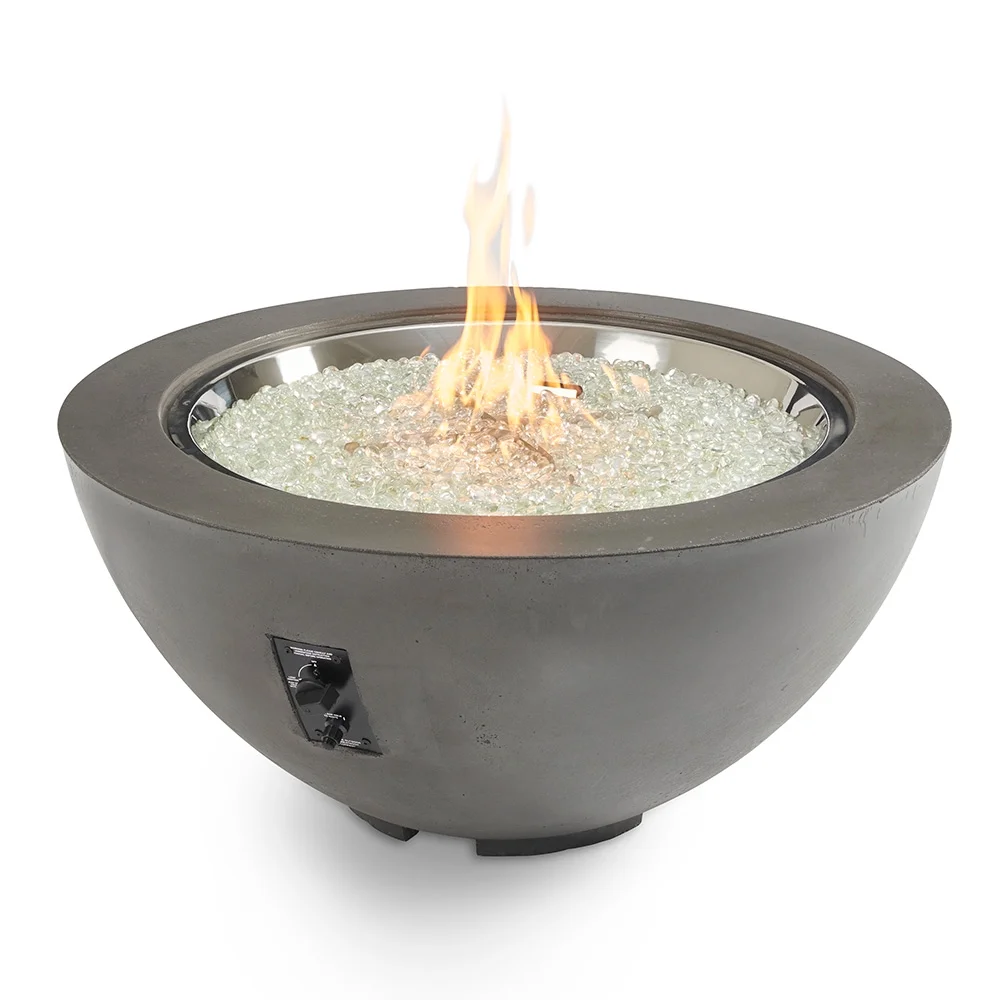 The Outdoor GreatRoom Company Cove Fire Pit, Spark, Midnight Mist, 42in.
