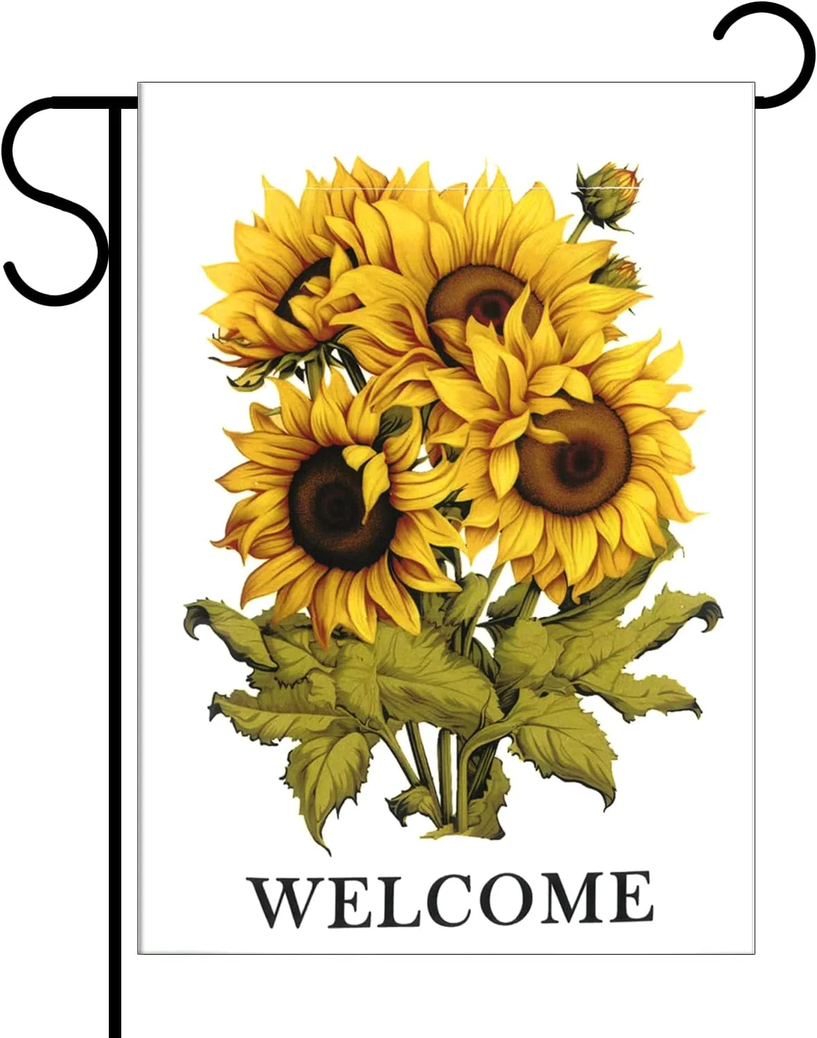 Mushroom House Garden Flags Double Sided Green Grass Fantastic Fairy Tree Light Chair Small Flags for Yard Seasonal Lawn Decorations Outdoor 30x45 cm