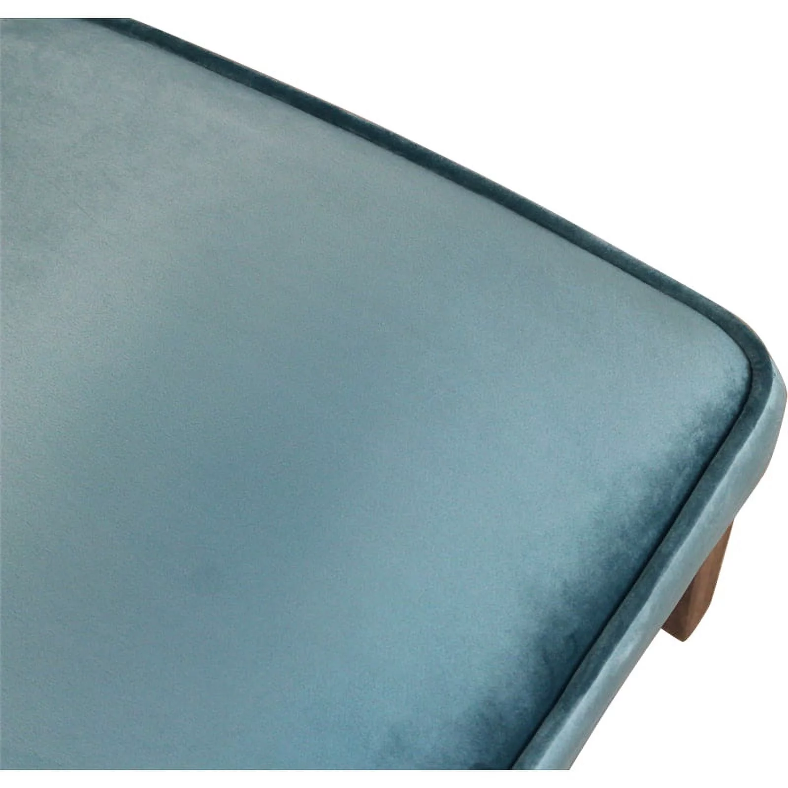 Home Square 9-Piece Set with Square Dining Table & 8 Side Chairs in Teal Blue