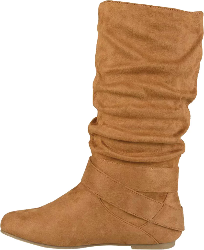 Women's Journee Collection Shelley-6 Mid Calf Slouch Boot Chestnut Faux Suede 9 M