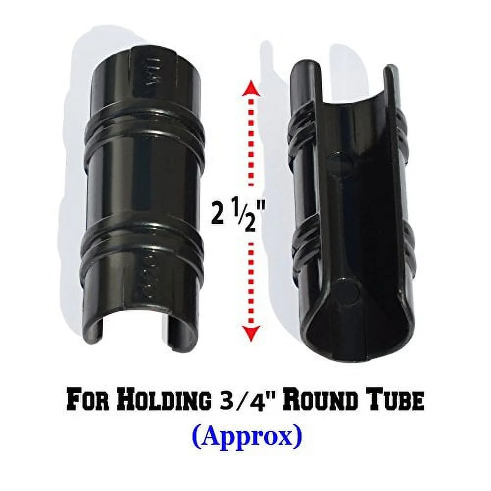 BenefitUSA Black Pipe Clamp 3/4 inch x 1-1/2 Wide for 3/4 inch PVC Pipe Greenhouse Banner Frame Shelters, Pack of 10 (3/4 inch x 1-1/2 Wide)