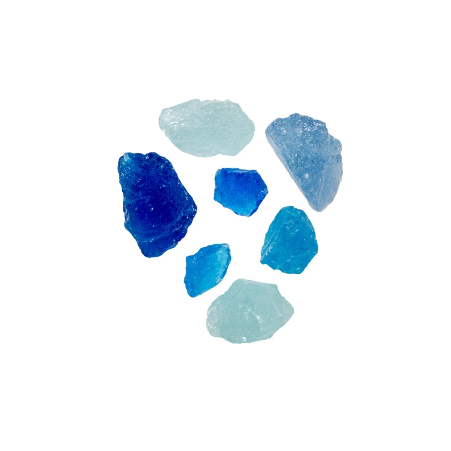 AZ Patio Heaters Recycled Fire Pit Fire Glass in Bahama Blend