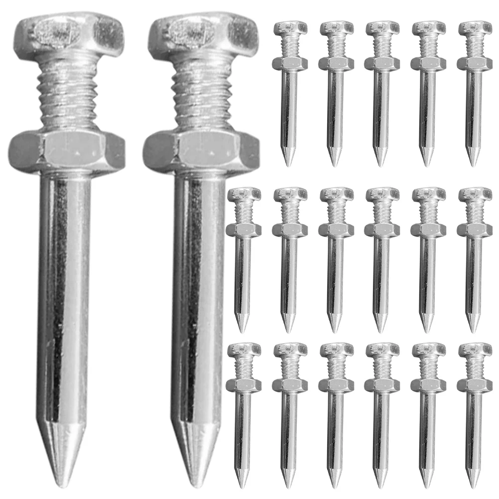 Qumonin Lawn Aerator Shoes Spike 26Pcs Metal Nail Tools