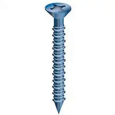 Cobra Anchors 623J Concrete Screws Flat Head 3/16 Inch By 2-3/4 Inch With Drill Bit 25 Pack
