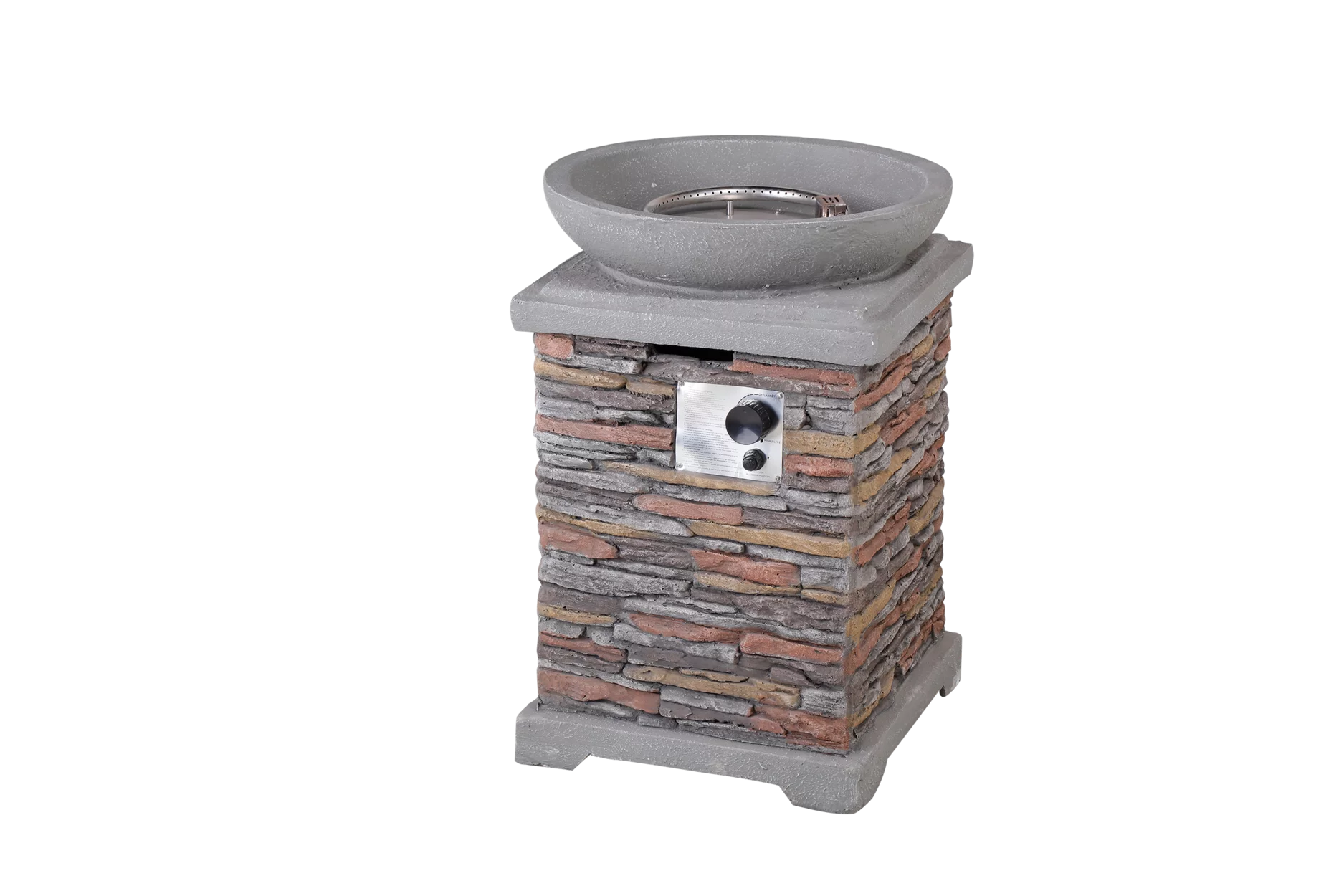 Claire and Barry OULU Collection Patio Set (2 chairs + 1 fire pit column)