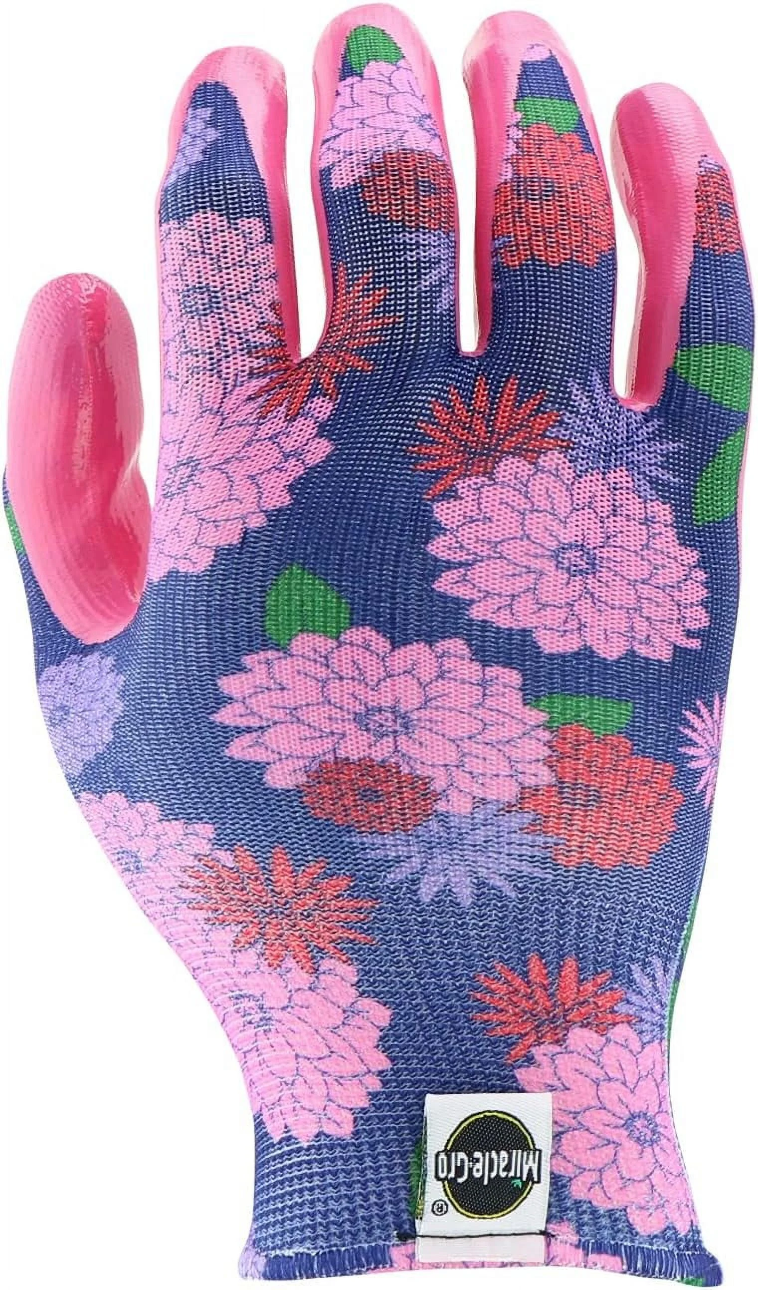 Miracle-Gro MG37126/WML3P Women's Breathable Garden Gloves, Medium/Large