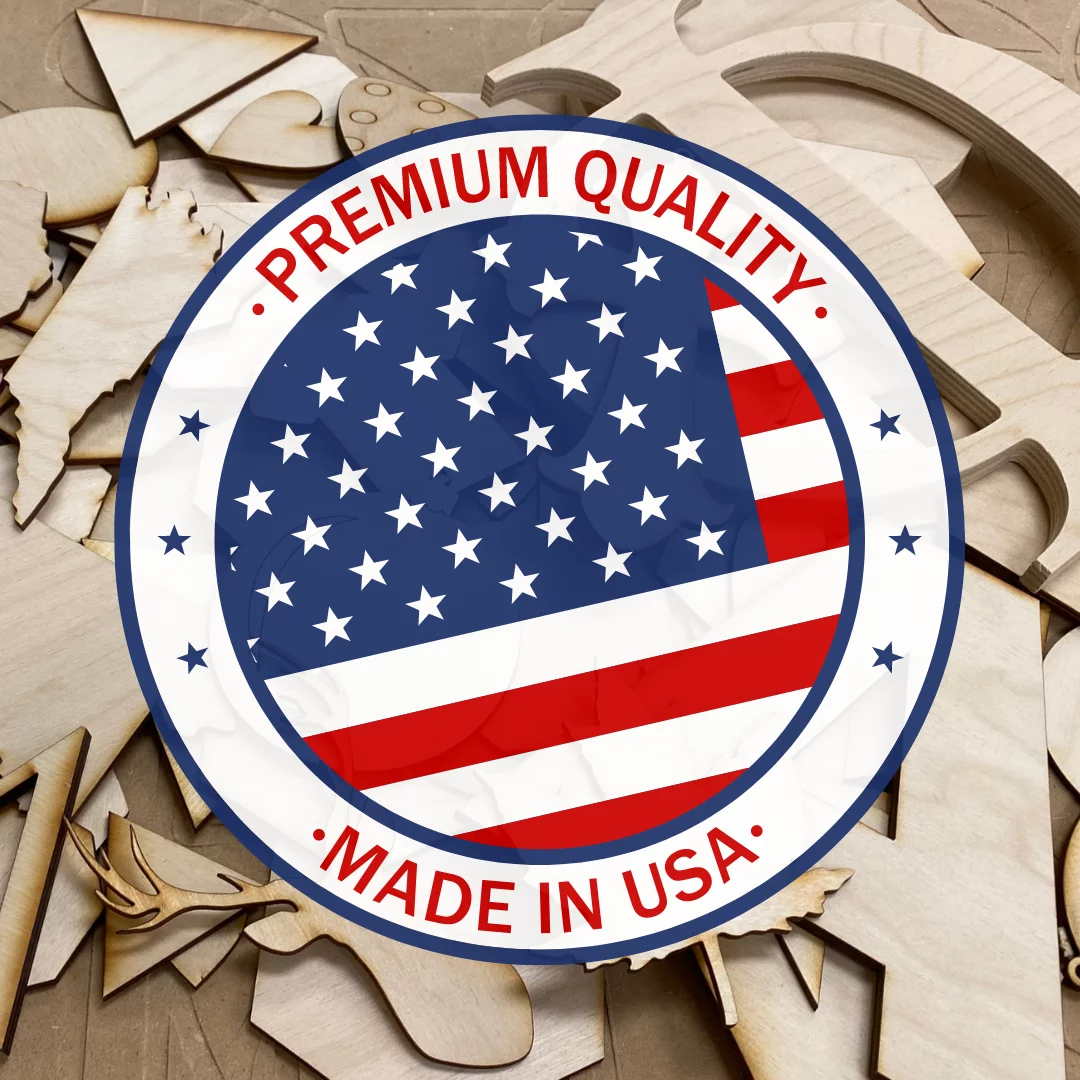 Unfinished Maple Leaf Wood Cutout (1/4” Thickness, Large 10.5