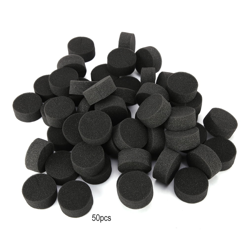 Verdant Touch Hydroponic Planting Sponge 50pcs Soilless Hydroponic Sponge Planting Seedling Sponges for Greenhouse (Black)