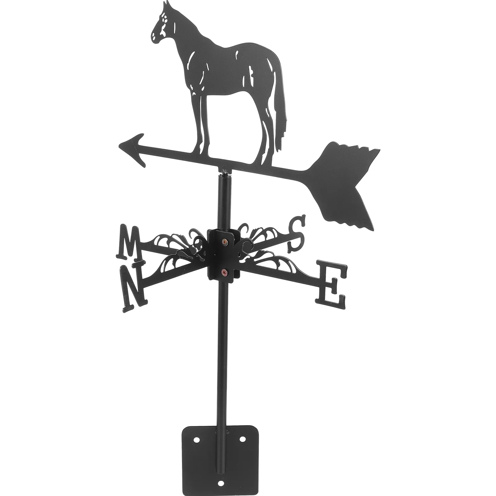 Wind Vane Weathervane Outdoor Decorations Metal Decorate Wrought Iron Patio Vanes