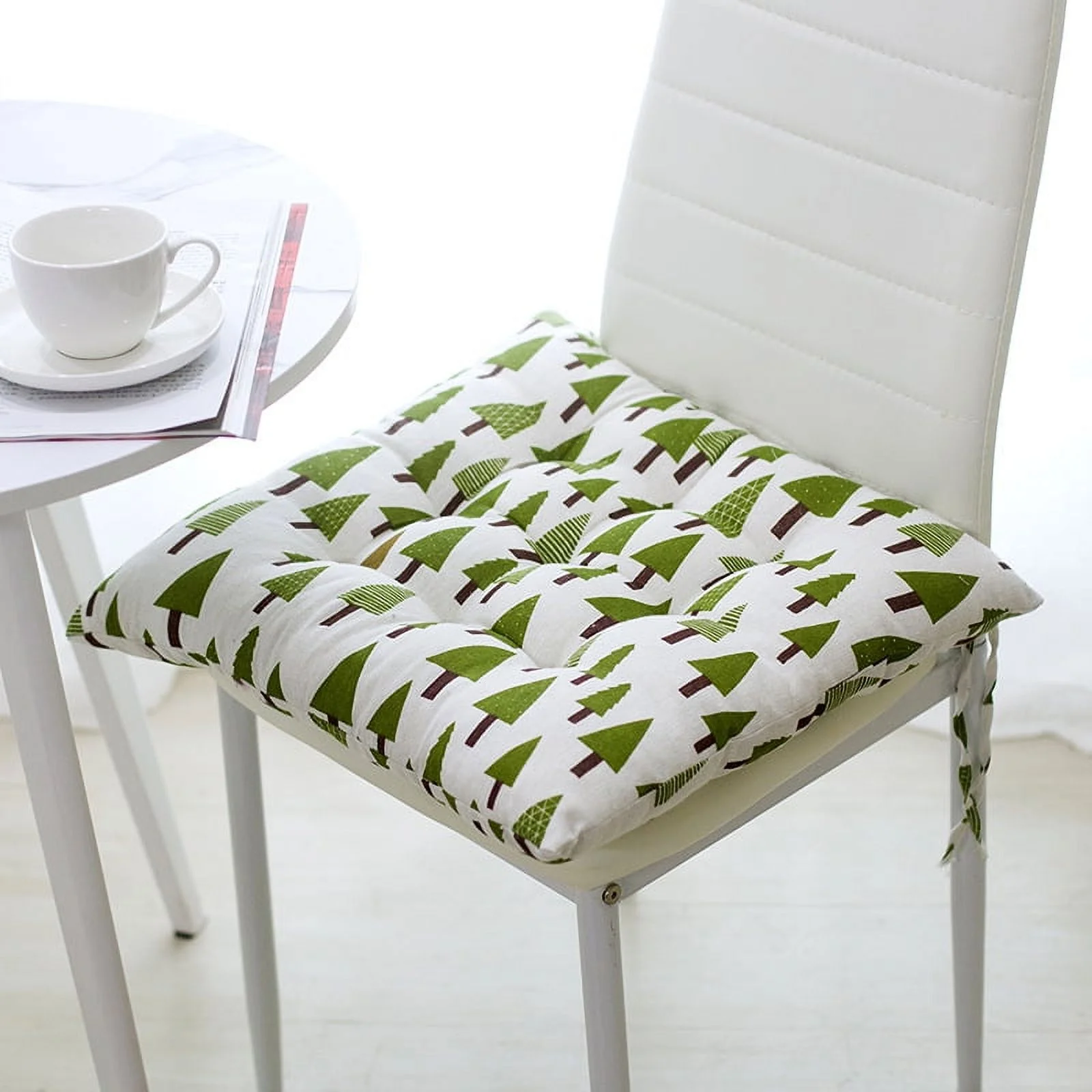NAMZI Seat Cushion Garden Patio Home Kitchen Office Thicken Comfy Seat Cushion, treelet 20