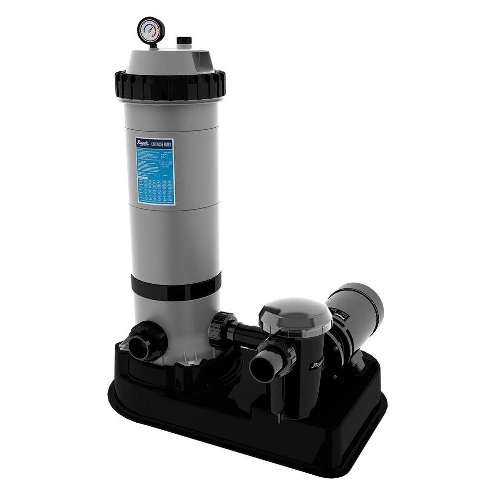 Raypak Protege Above Ground Pool Cartridge Filter Pump Combo, 75 Sq.Ft, 1HP Single Speed 018199