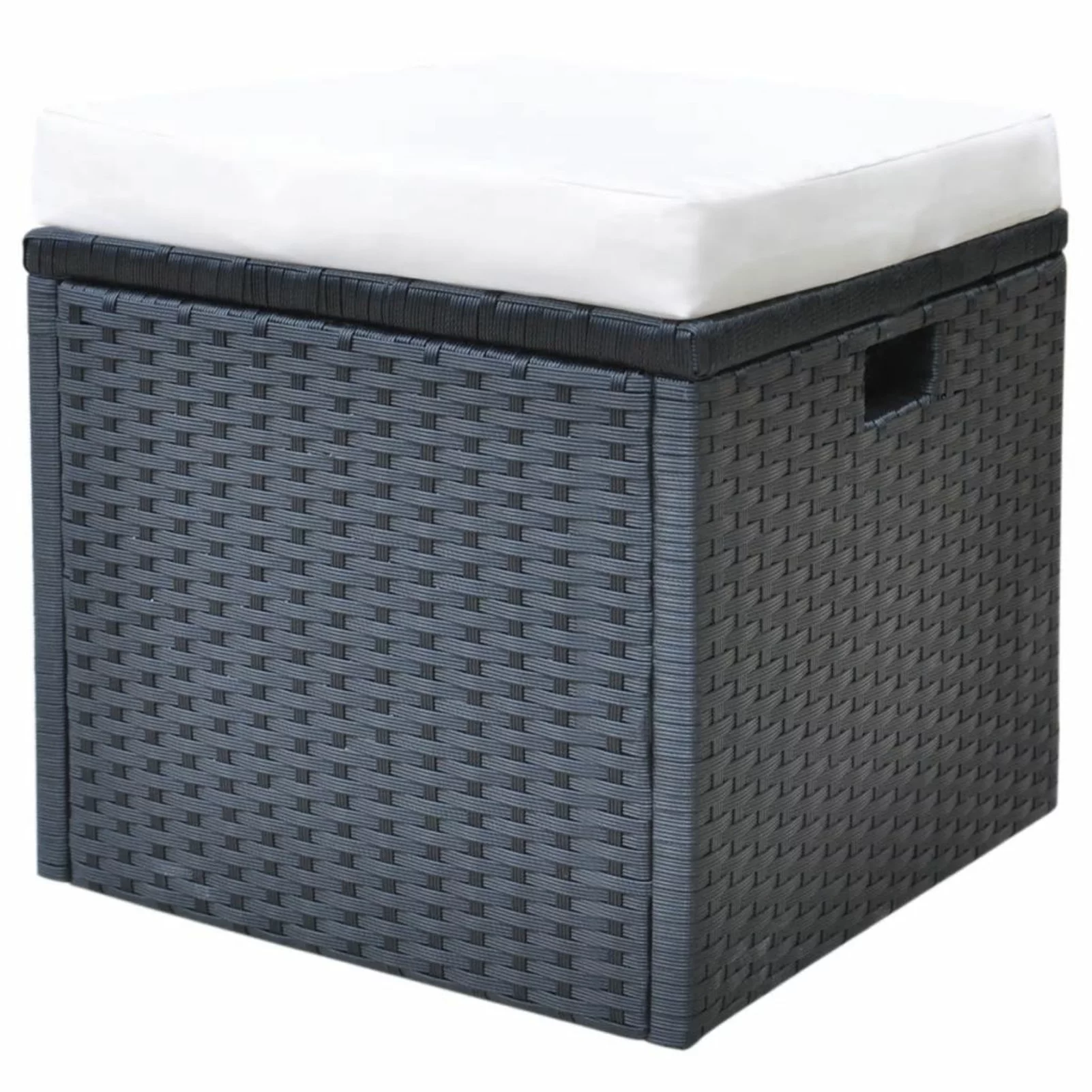 Dcenta 7-Person Patio Furniture Dining Set Patio Wicker 6 Piece Chair Sets  Furniture Cushioned Tempered Glass Weather-Resistant Waterproof Black