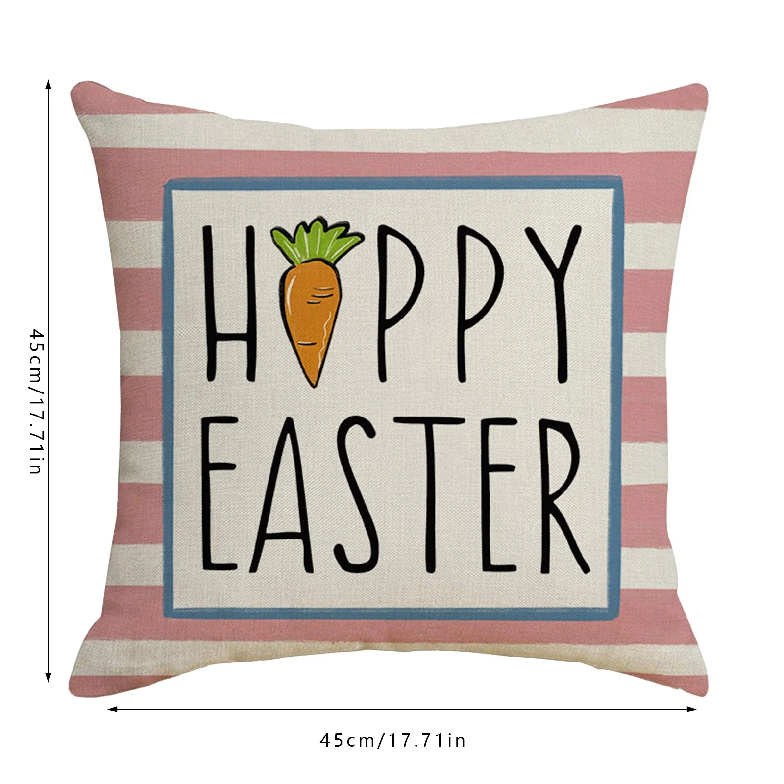 SIfdSeng Light Gray Pillow Cases Standard Size Easter Pillow Covers 17.7X17.7 Inches Decorative Throw Pillow Covers Farmhouse Linen Cushion Case for Home Wedding Indoor Outdoor Decor Satin Pillowcase