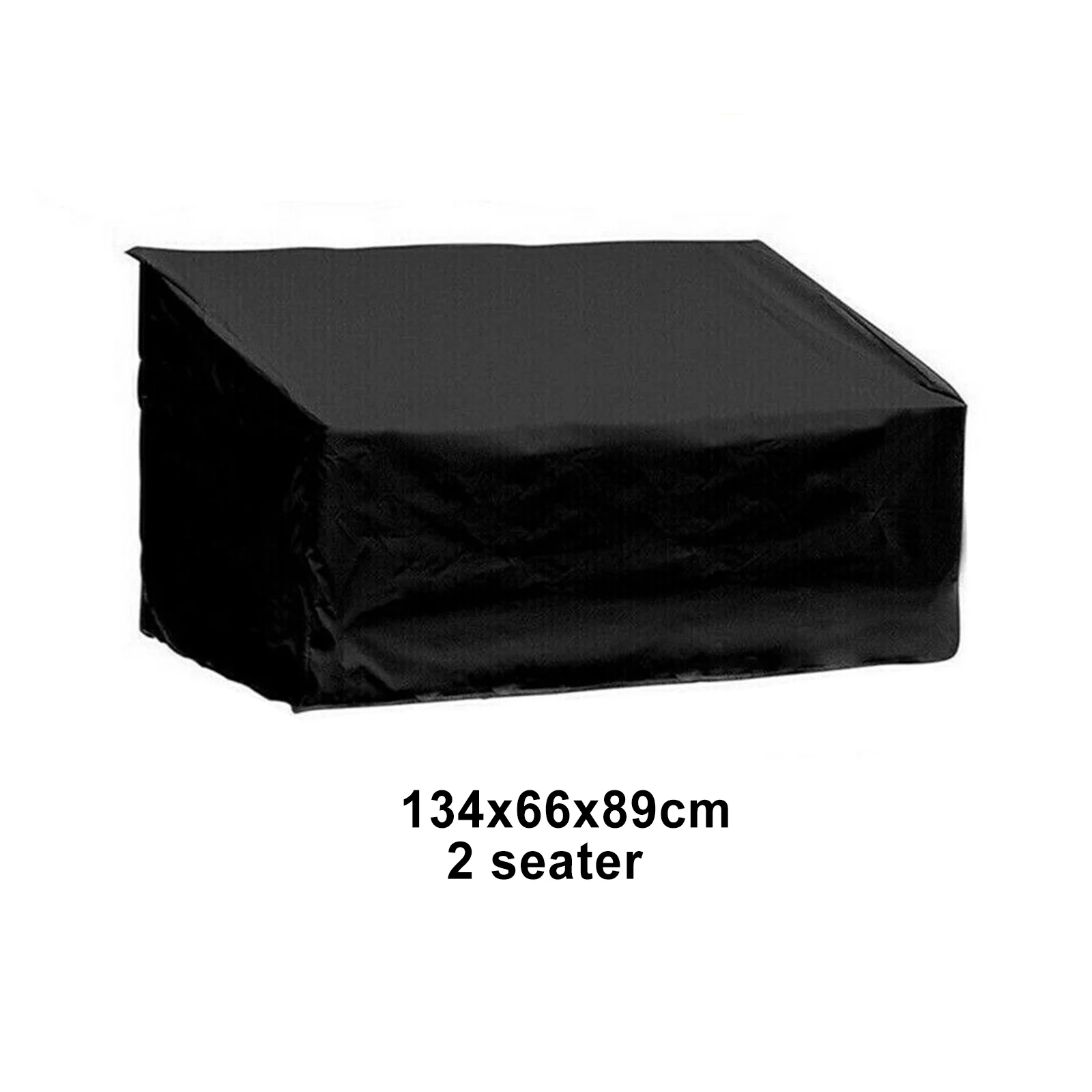 Black Waterproof Heavy Duty Garden Couch Outdoor 2 Seater Bench Seat Cover
