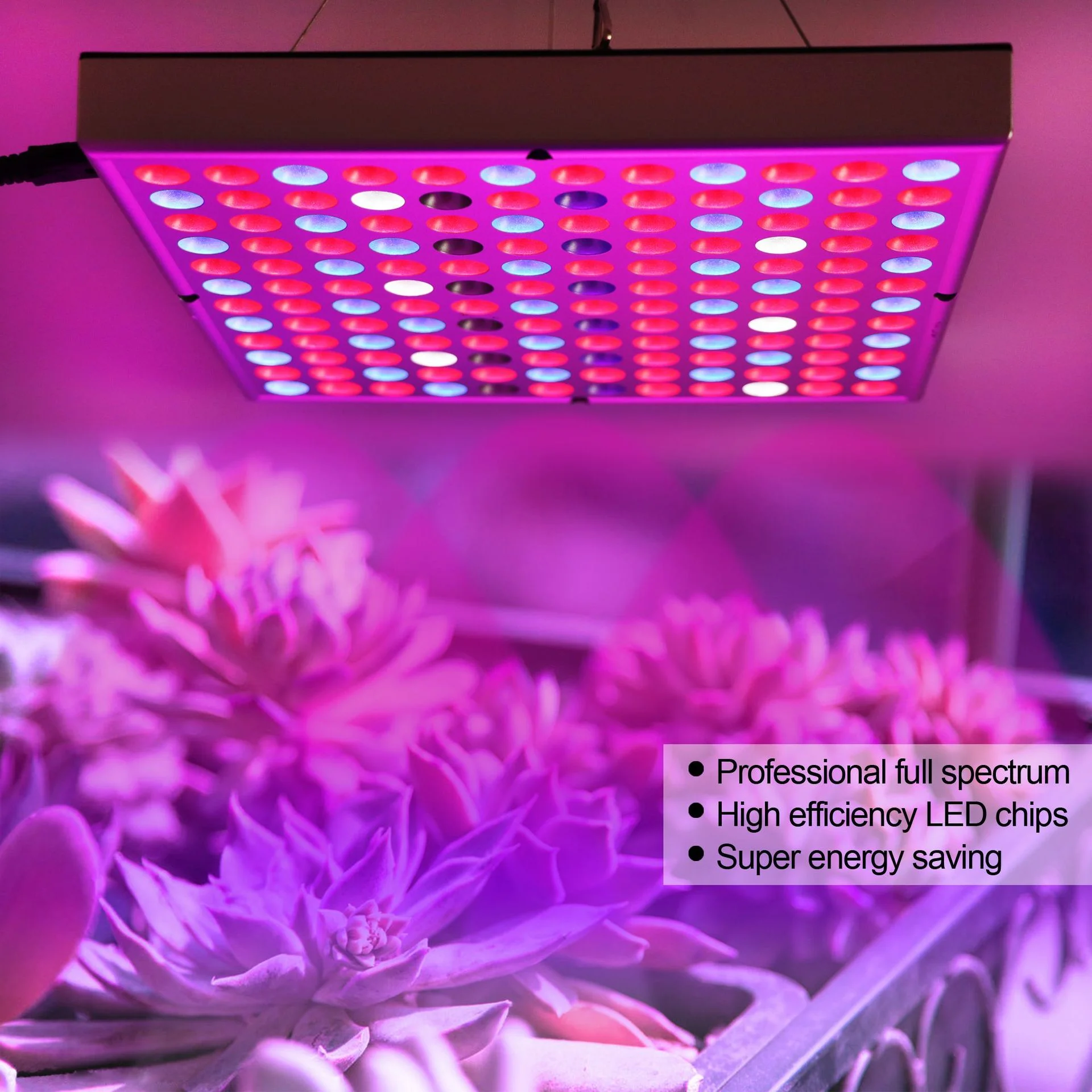 LED Grow Light for Indoor Plants Growing Lamp 75 LEDs UV IR Red Blue Full Spectrum Plant Lights Bulb Panel for Hydroponics Greenhouse Seedling Veg and Flower