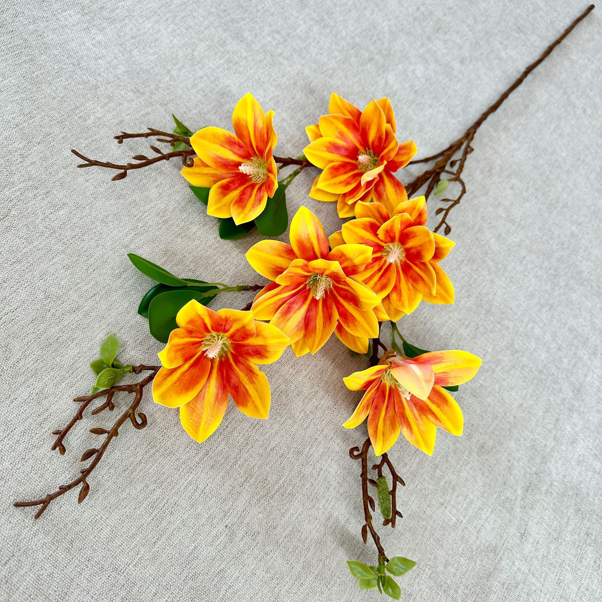 Single Branch Millennium Magnolia Xiaolongfeng Furnishing Living Room Flower Settings Wedding Wedding Wedding Flower Material