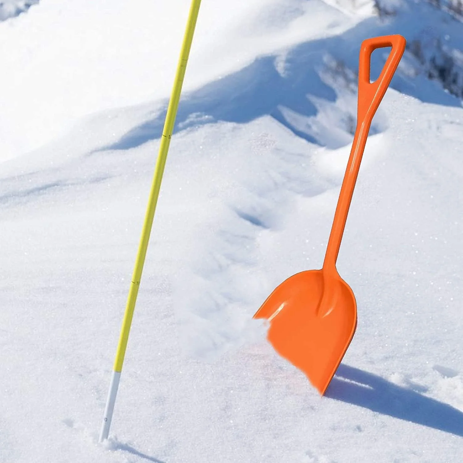 Ashman Plastic Snow Shovel With Durable Multi-Purpose Snow Plastic Shovel (6 Pack)