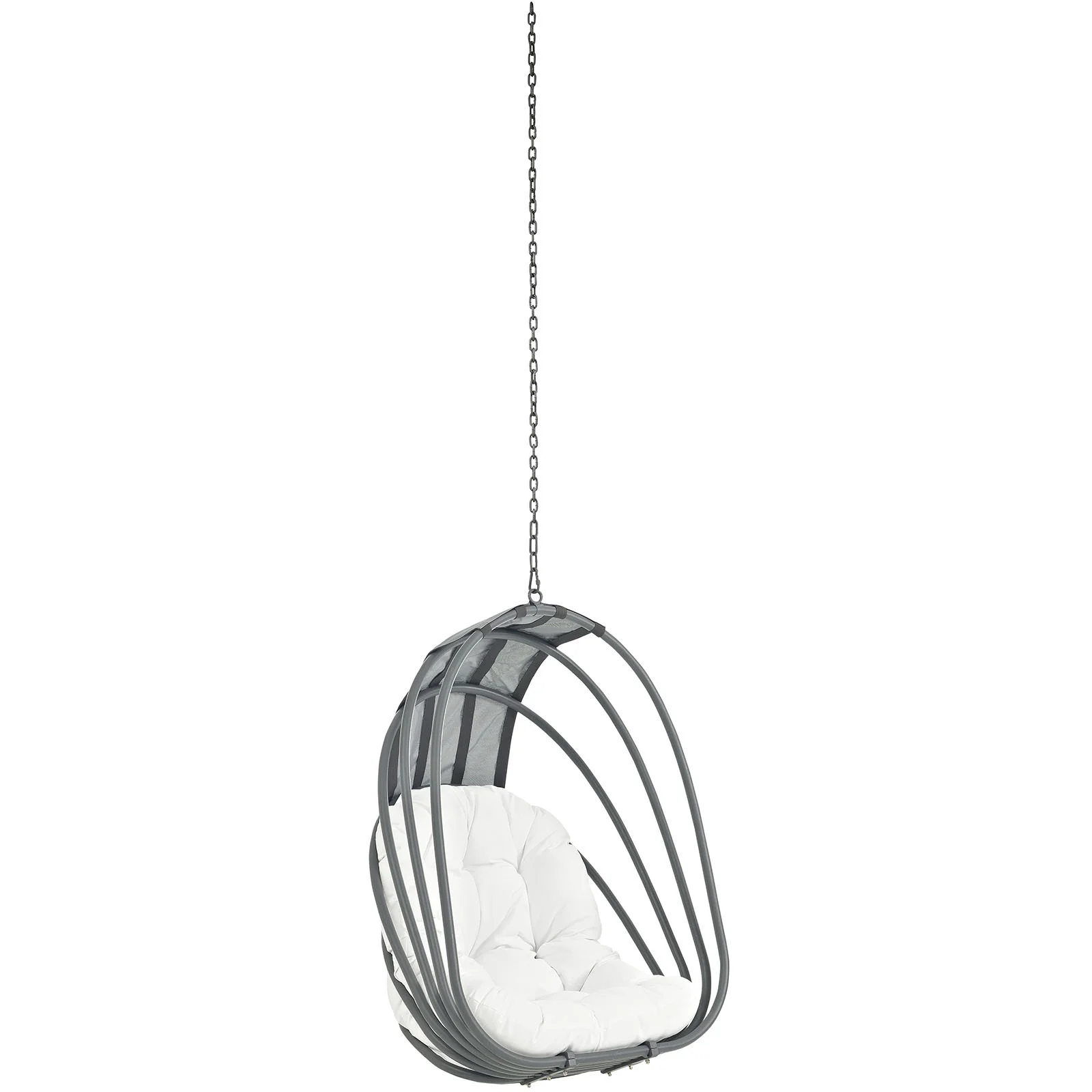 Modway Whisk Outdoor Patio Swing Chair Without Stand in White