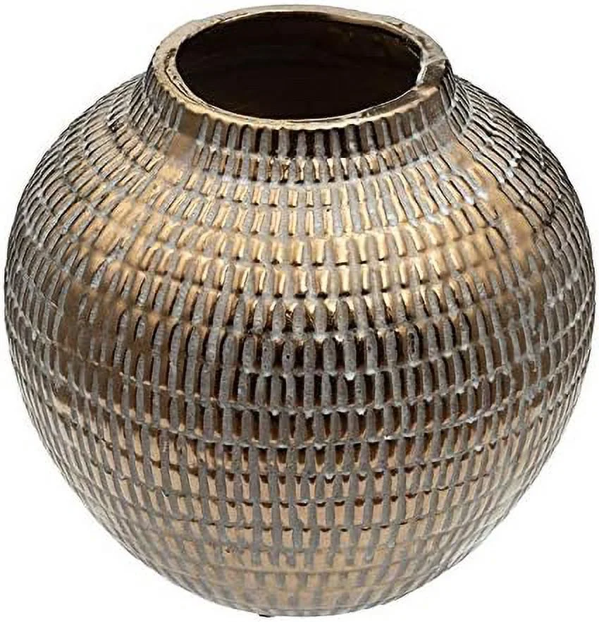 Group Tribal Chic Ceramic Pot/Vase D8x7.5