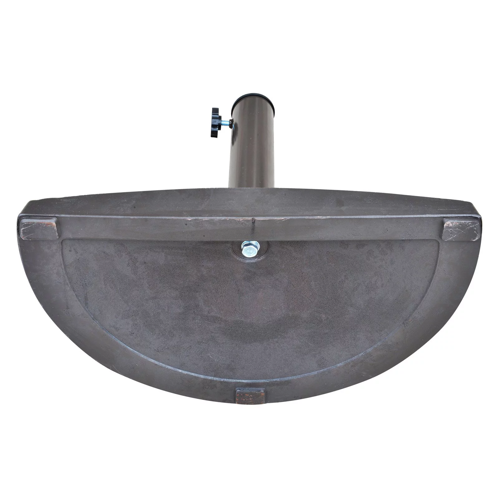 Island Umbrella 20 lbs Bronze Semicircle Resin Patio Umbrella Base