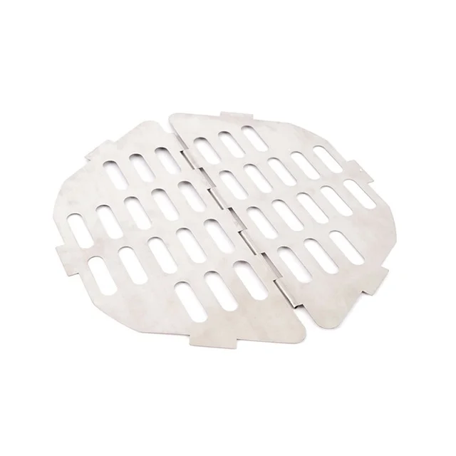 Folding BBQ Grilling Tools Stainless Steel Barbeque Pork Grilling Mat Mini Foldable Fireplace Cooking Rack Outdoor Chef