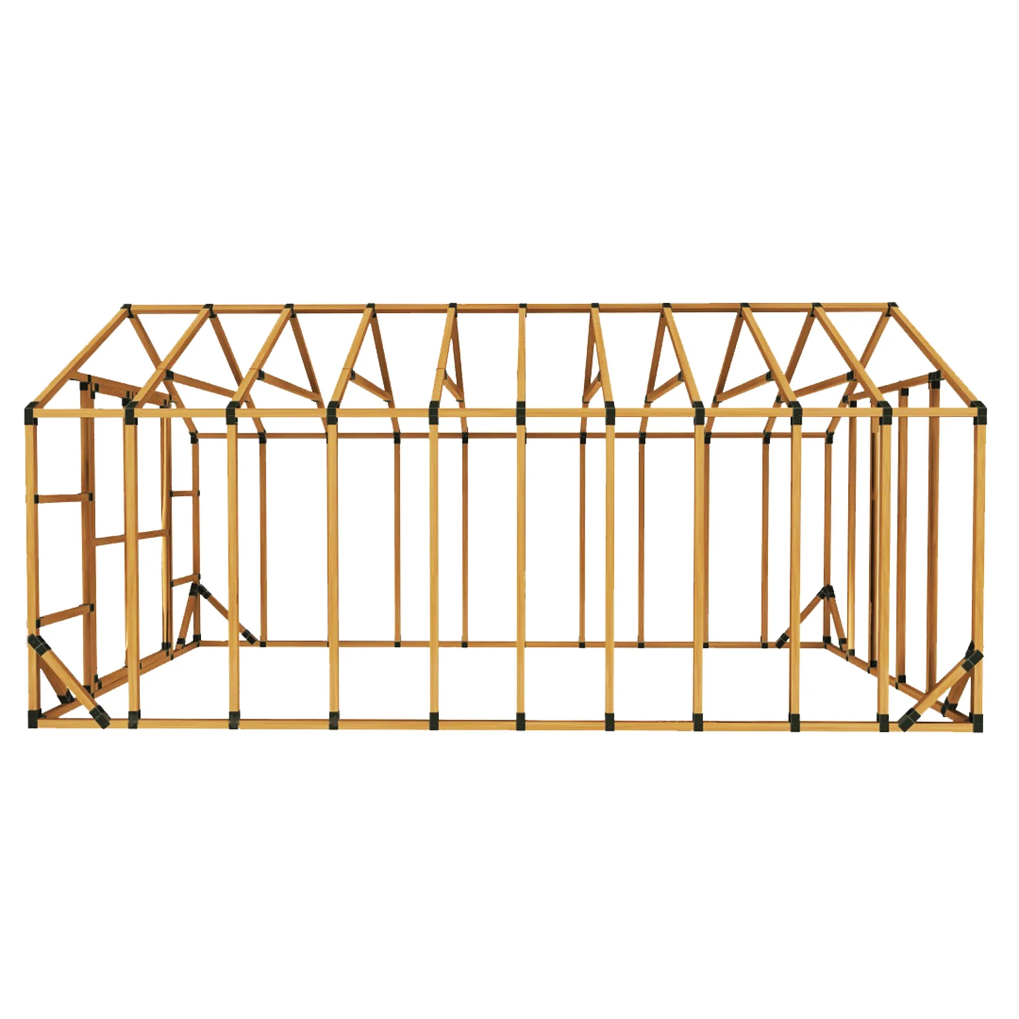 10X20 GREENHOUSE - DIY FRAMING BRACKET KIT (lumber not included)