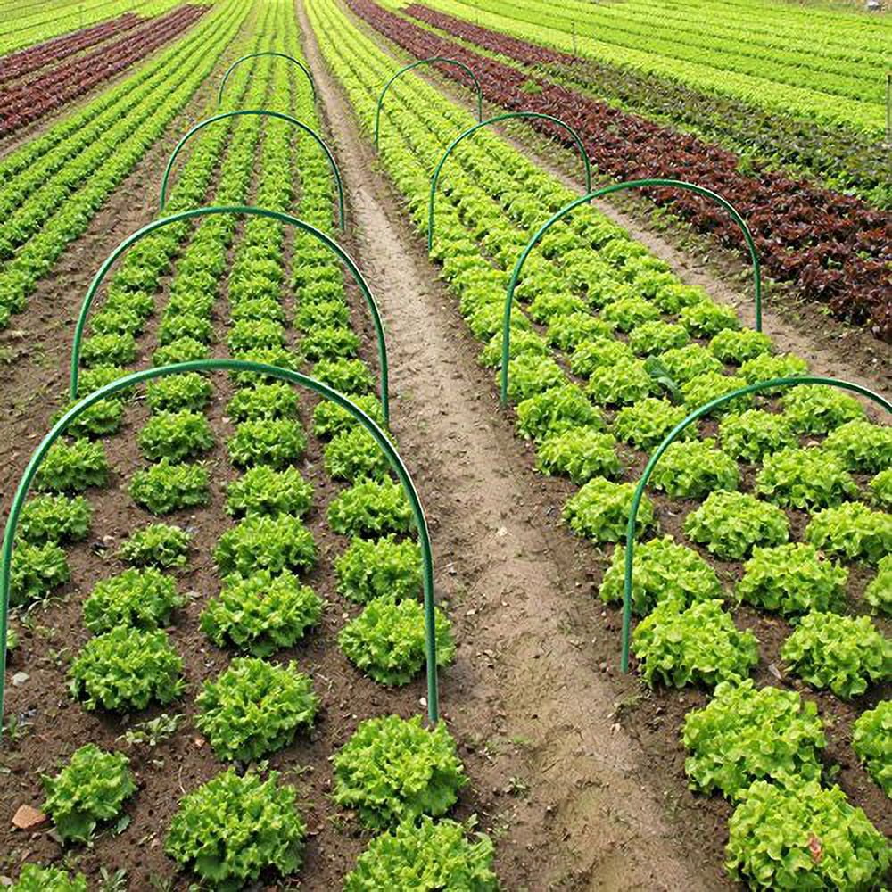 6Pack Greenhouse Support Hoops, 4ft Long Steel Plastic Coated Hoops Garden Grow Tunnel