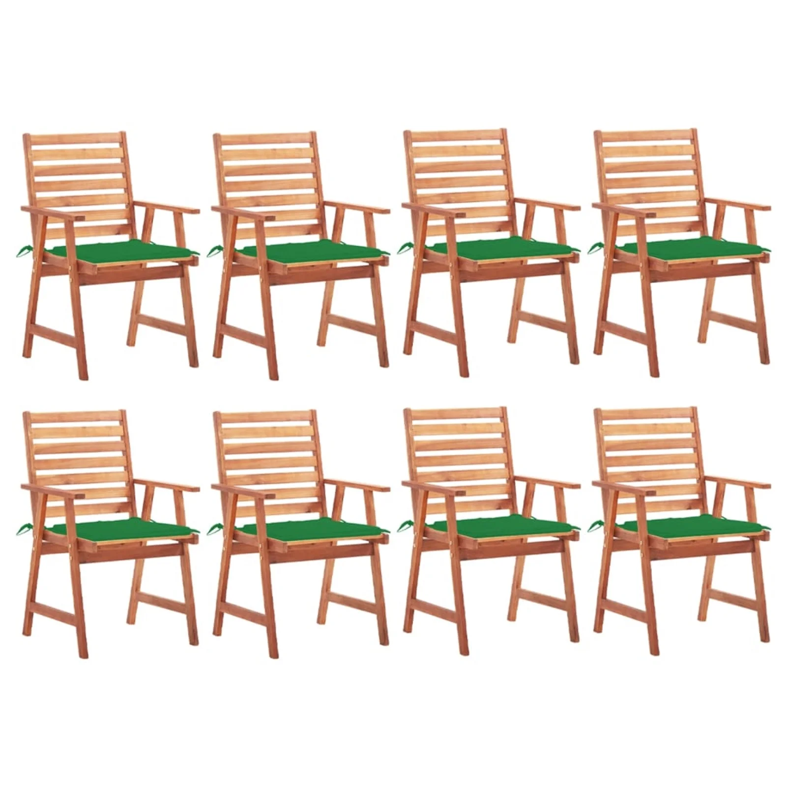 Andoer parcel,Chair Wood 3078379 Furniture8 PcsChair Patio Chairs With CushionsDeck Lawn Patio Chair Style Cushions Patio Chair Wood SlatChair Style Wood Jiaocha