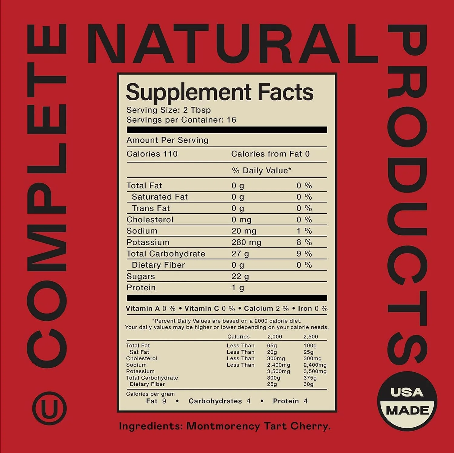 Sweet Montmorency Tart Cherry Juice Concentrate - 16oz Syrup, Extract, & Supplement