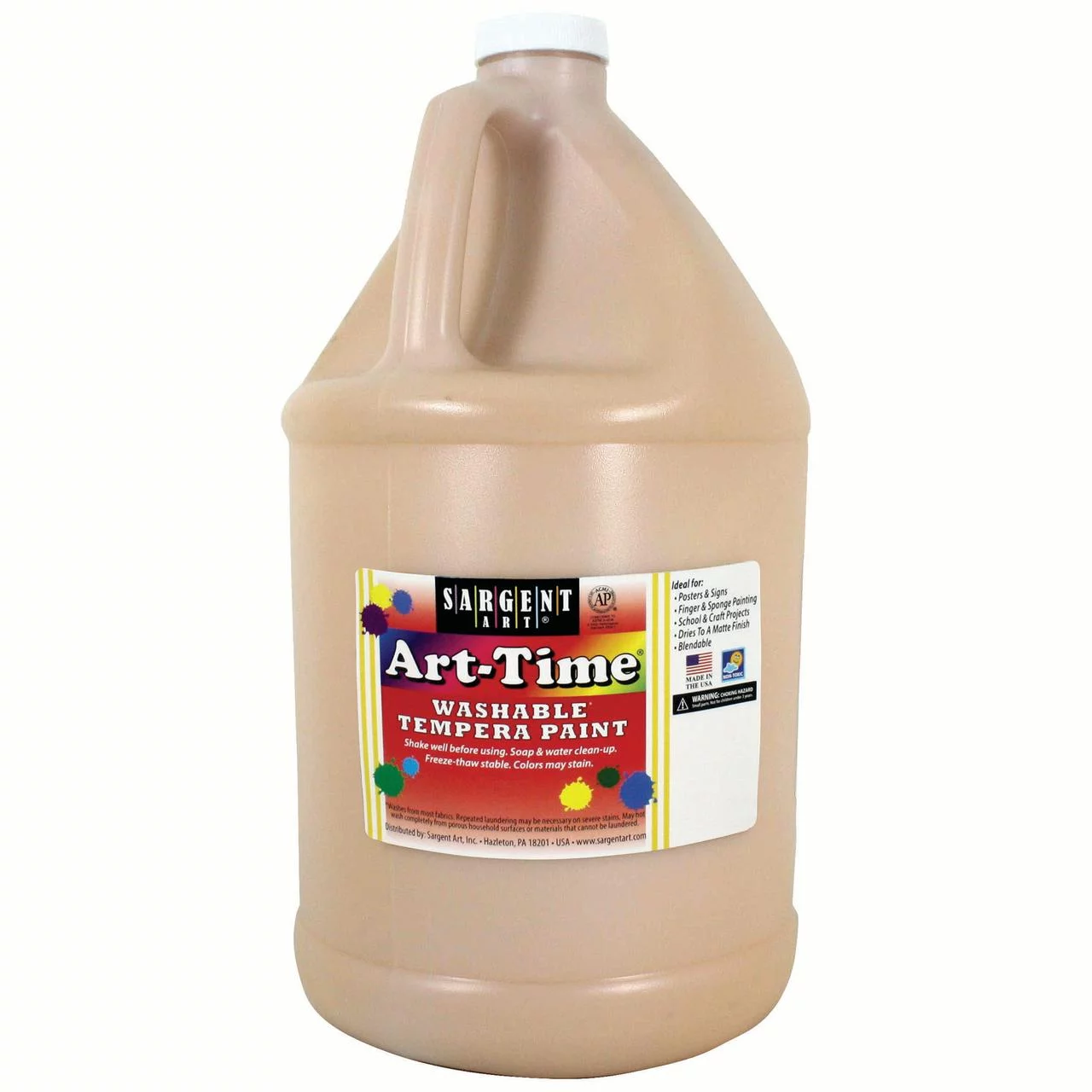 Art-Time® Washable Paint, Peach, Gallon