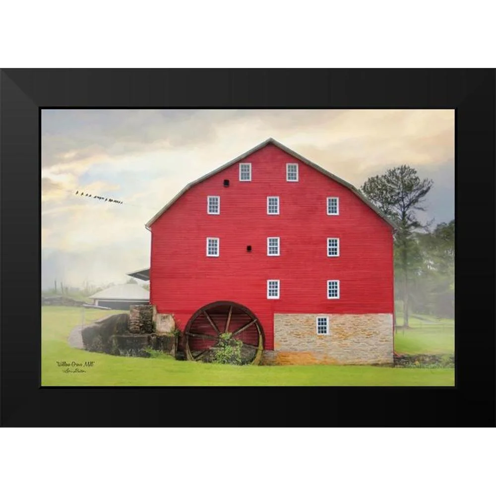 Deiter, Lori 14x11 Black Modern Framed Museum Art Print Titled - Willow Grove Mill