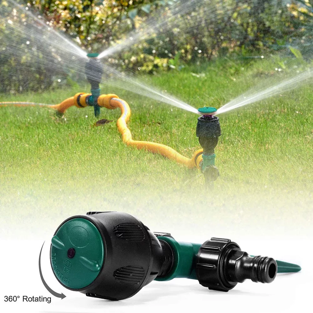 Lawn Garden Water Sprinklers Round Spray Sprinkler Automatic 360 Rotating