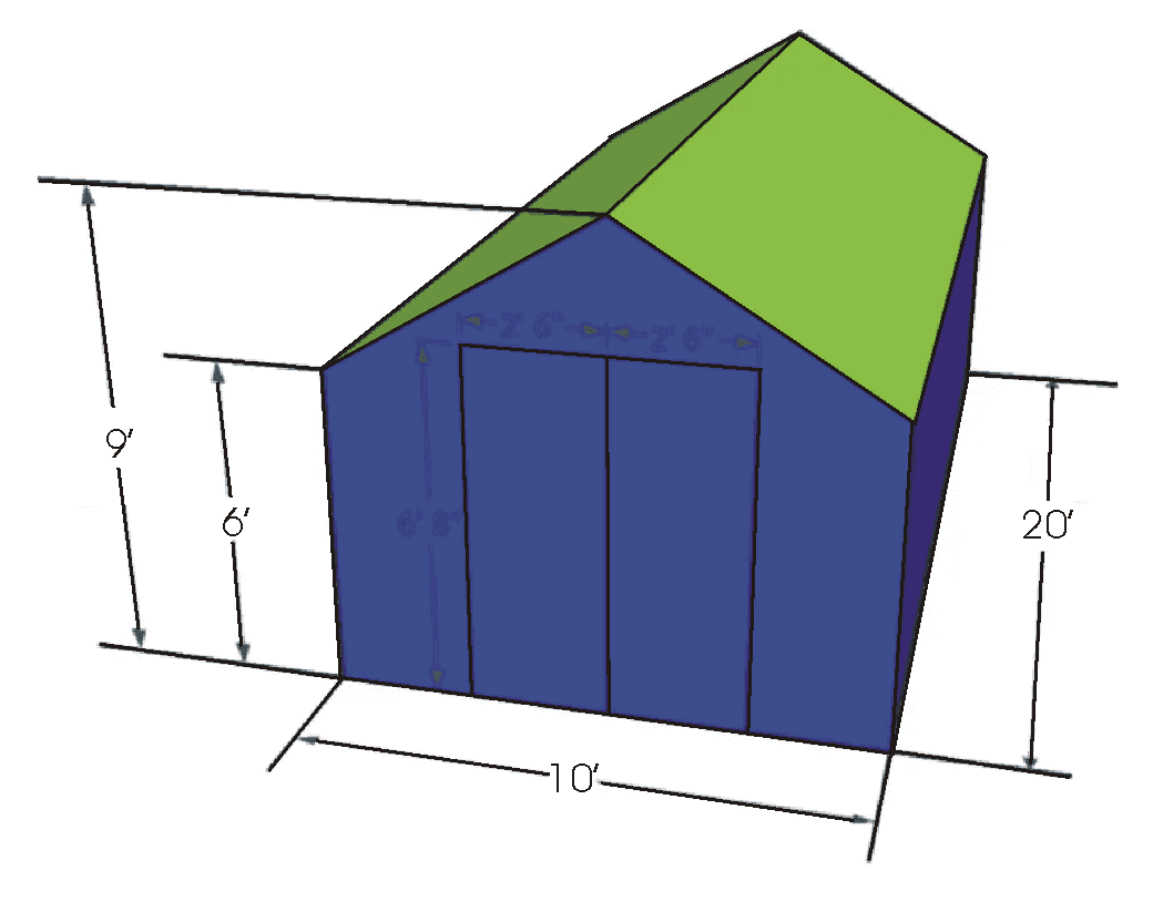 10X20 GREENHOUSE - DIY FRAMING BRACKET KIT (lumber not included)