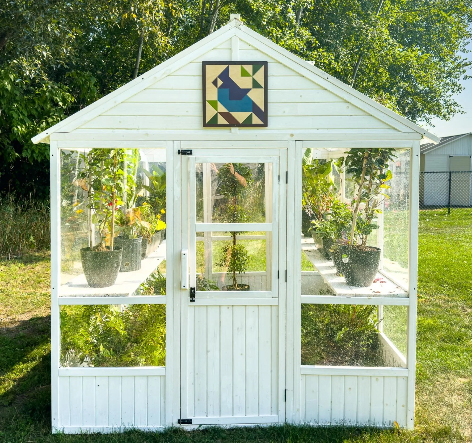 Zylina Greenhouse & Garden Art - Blue Jay Quilt