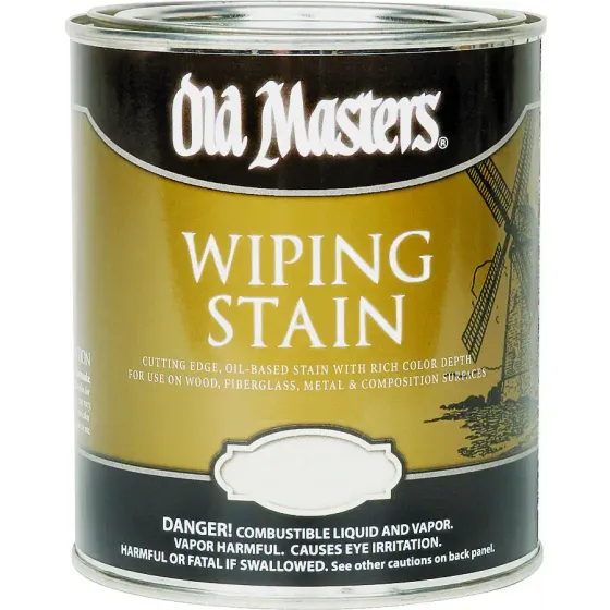 Old Masters 12204 Quart Sp Oak Wiping Stain, Each