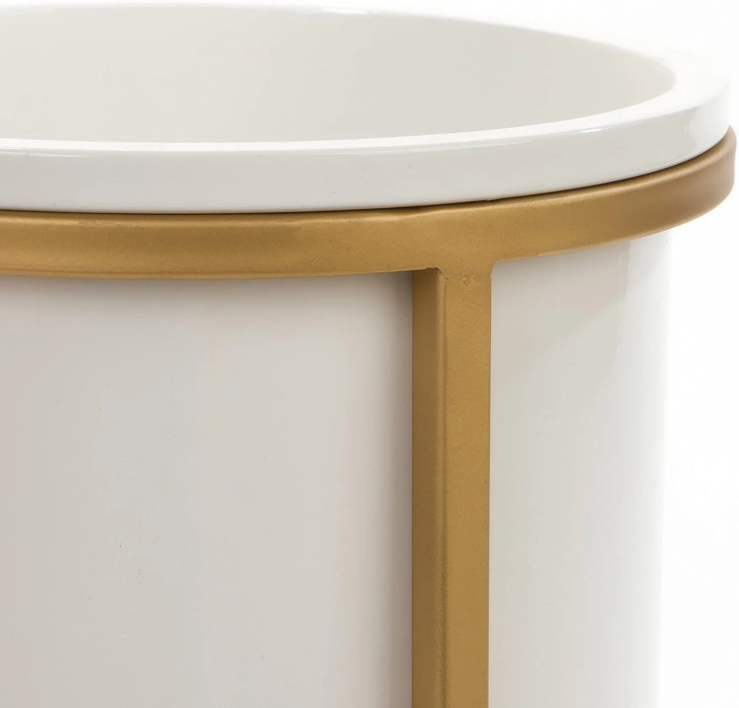 Mid Century Planters (Set of 2) White 23.5