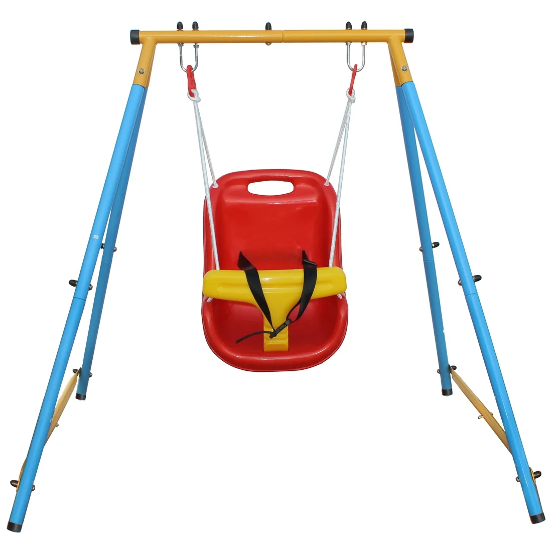 Safe  Sturdy and Adjustable Baby Swing Set for Indoor and Outdoor Use - Perfect Addition to Your Backyard Playground - Keep Your Little One Safe and Secure in Style