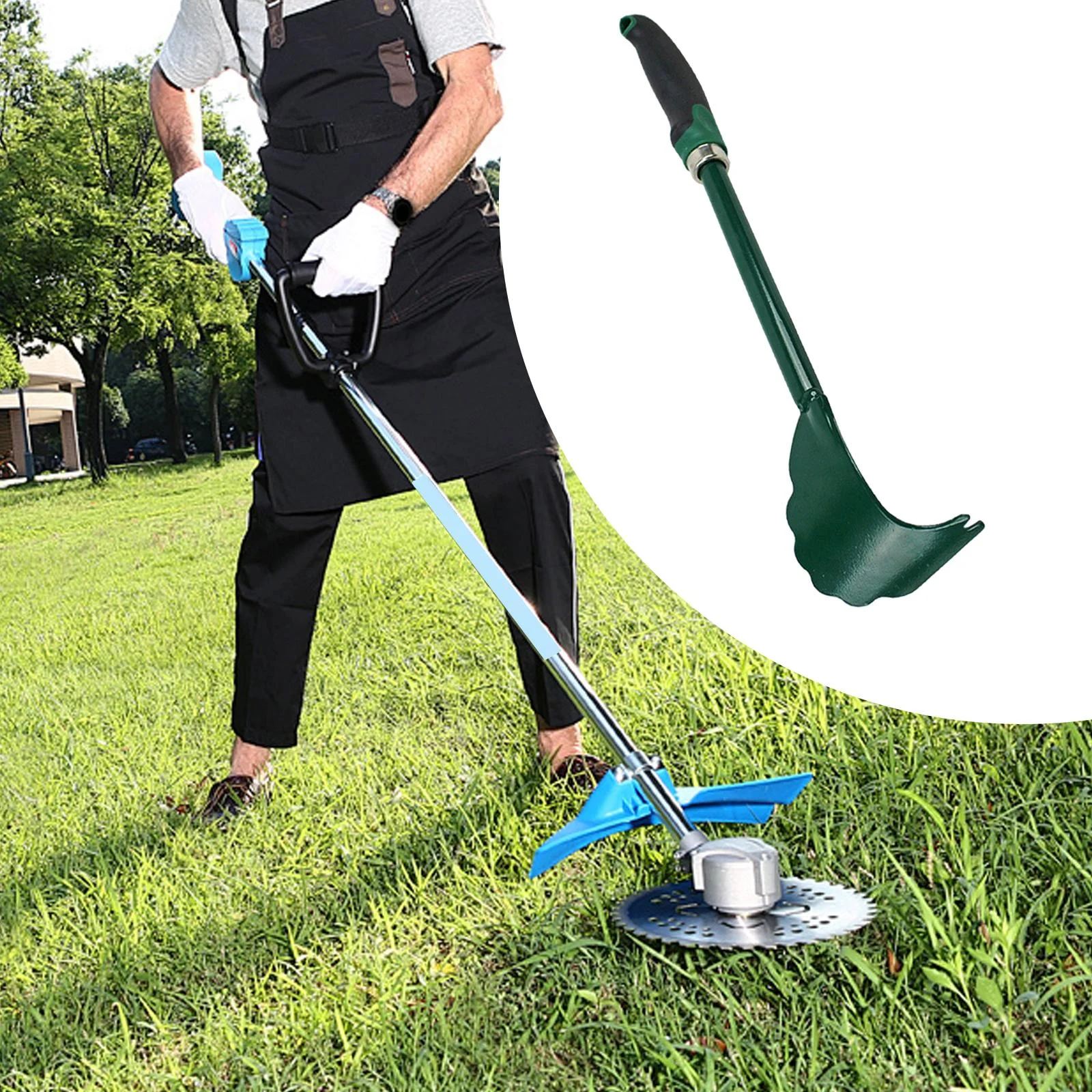 Miulika Lawn Mower Cutter Cleaning Tool Lawn Mower Tools Heavy Duty Garden Tools Non-Slip Handle Garden Mower Cutter Cleaner