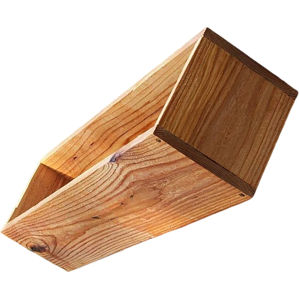 Gongxipen Wooden Flower Planter Rustic Wood Flower Pot Gardening Succulent Pot Wood Planter Box