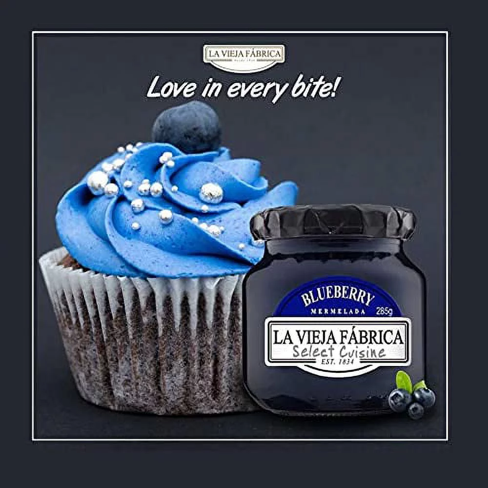 La Vieja Fabrica Fruit Spread Blueberry 9.9 oz Jar