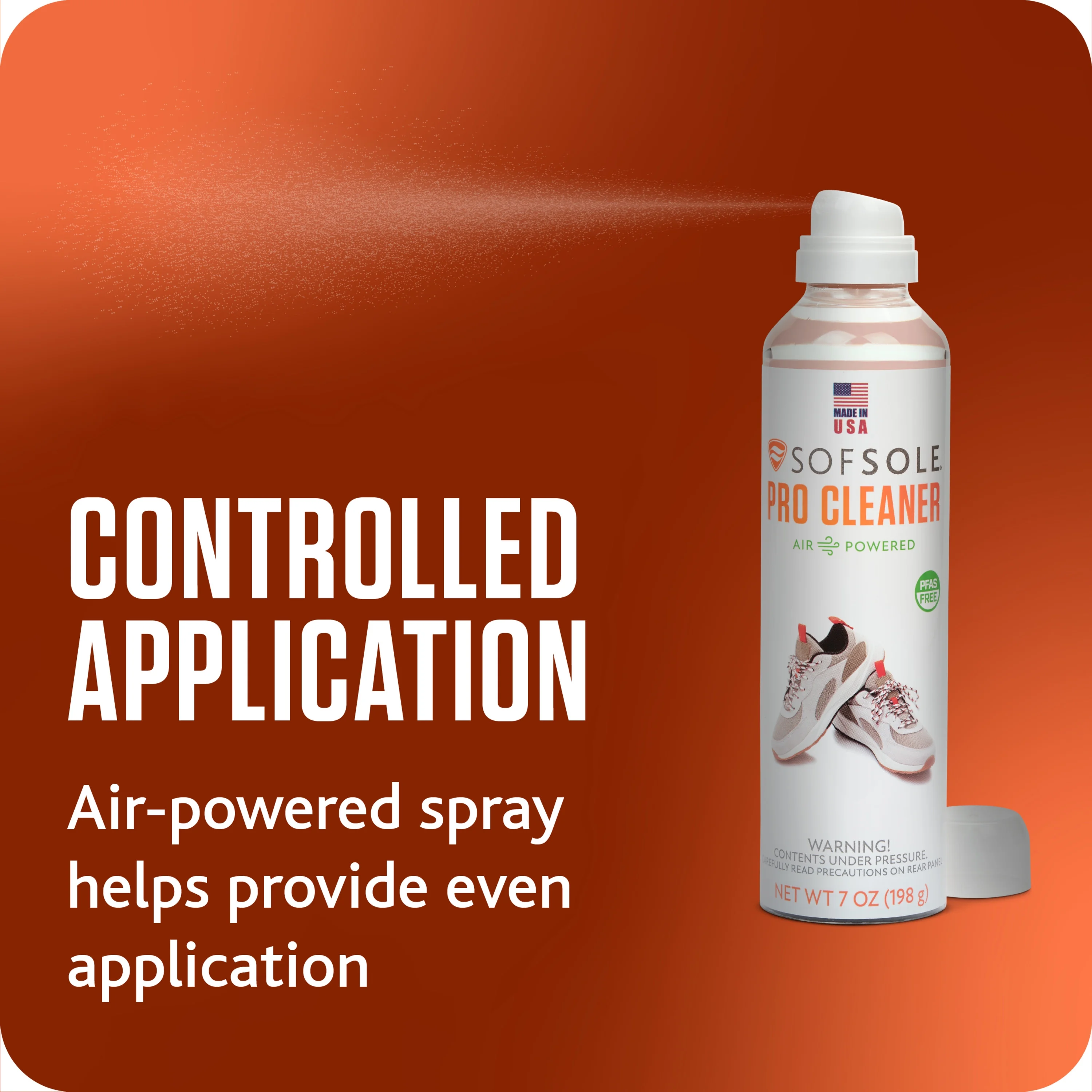 Sof Sole Air Powered Pro Shoe and Apparel Cleaner 7 oz