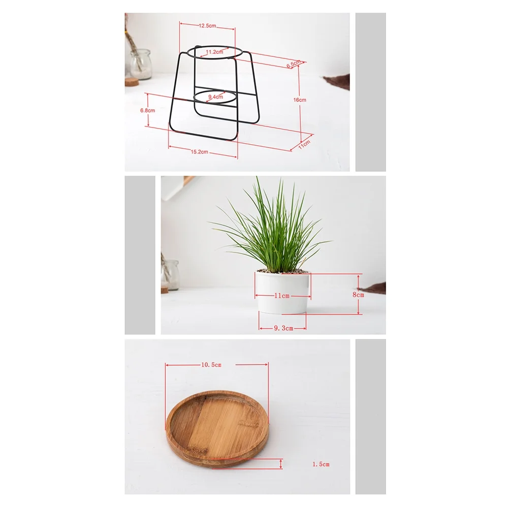 Pots for Plants Geometric Flower Stand Ceramics Wall-mounted