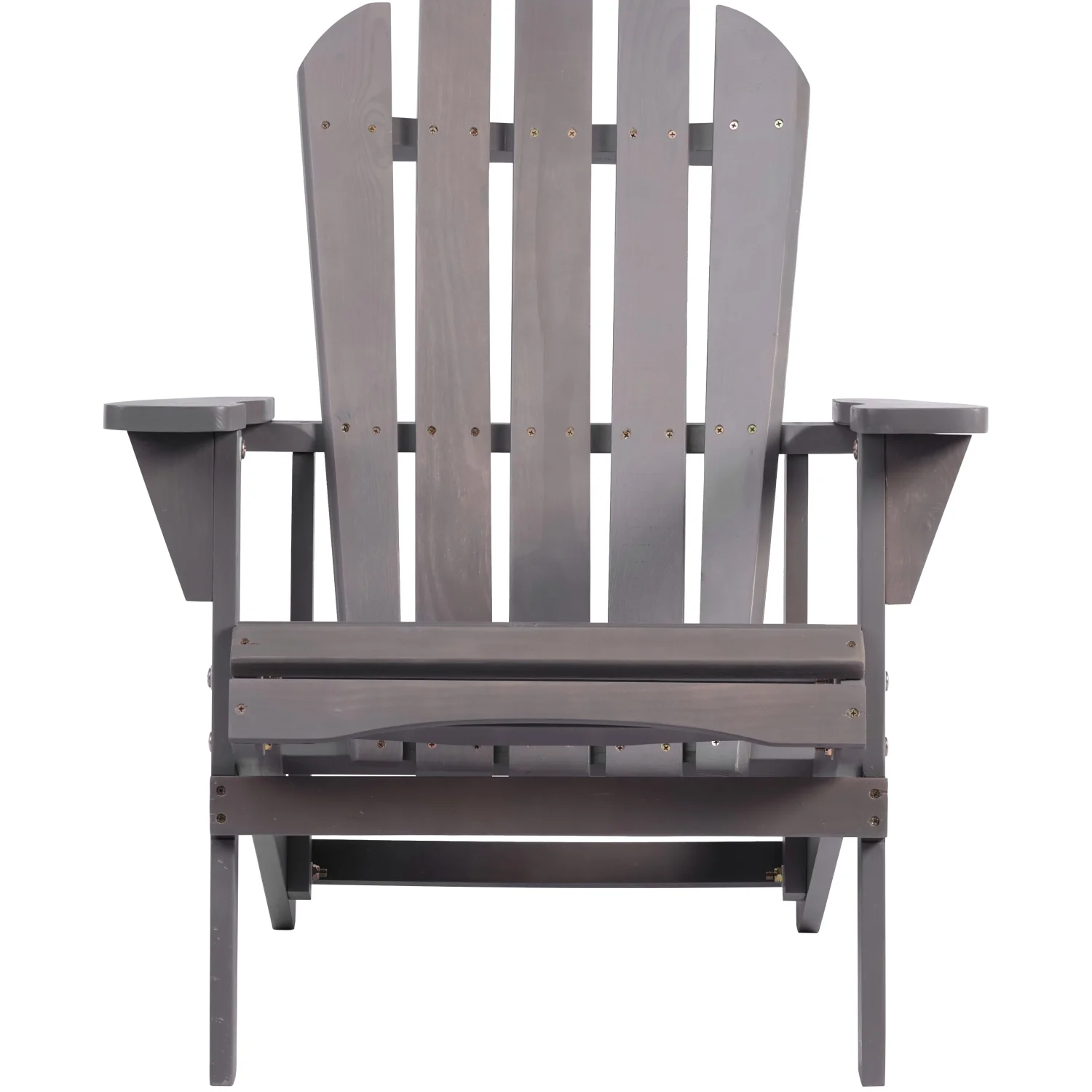 GUIOIHDC Adirondack Chair Solid Wood Outdoor Patio  for Backyard  Garden  Lawn  Porch -Dark Gray