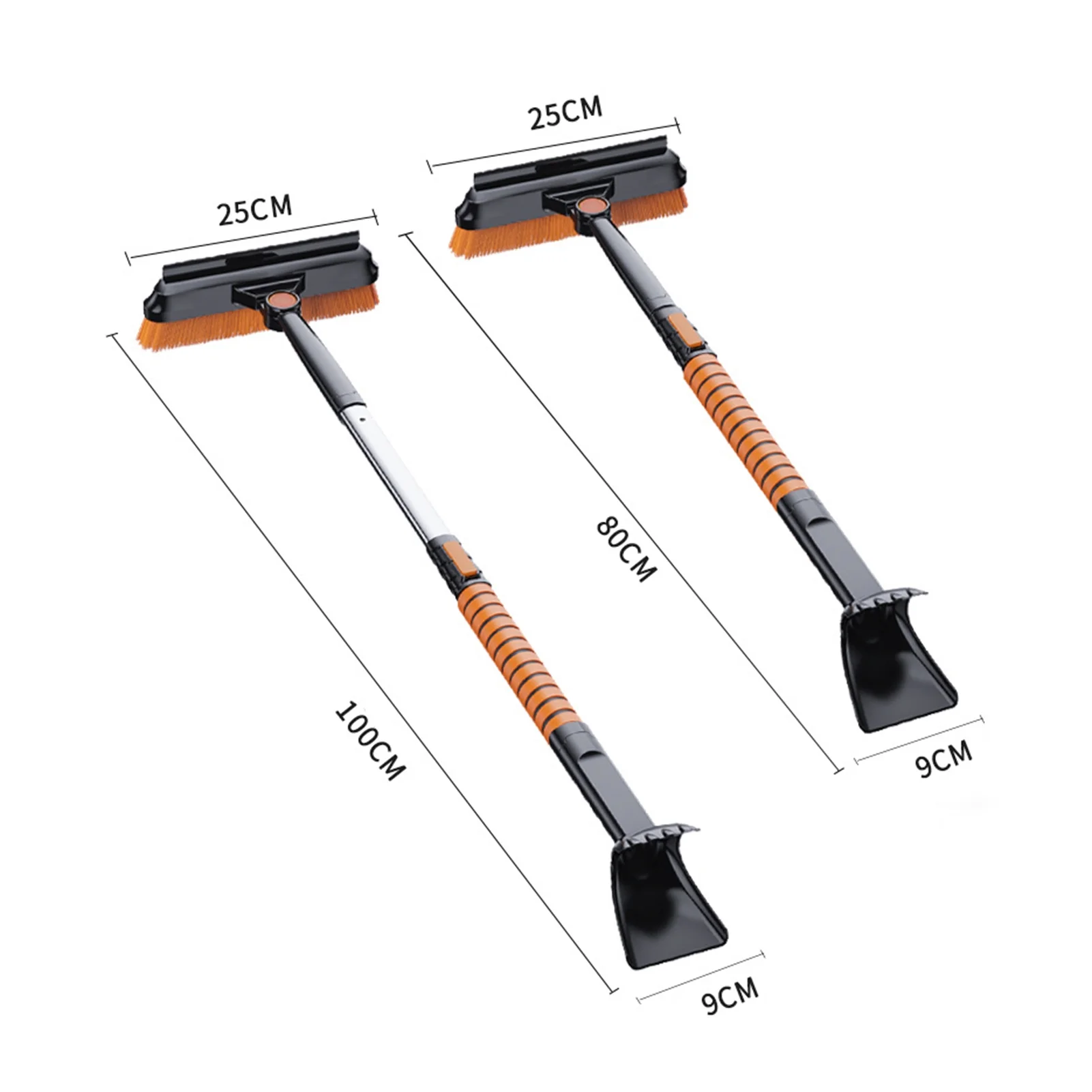 Pristin Hand tools shovel,Snow Handle 180° Snow Brush Snow Handle 180° Brush 180° Brush Head Brush Head Easy Car Scalable Snow Scalable Snow Brush Ice Scrapers Hand Tools Head Easy Install ERYUE3in1