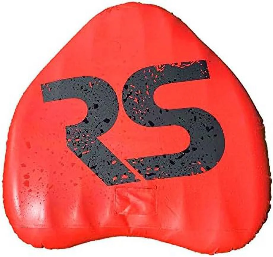 ripper 2 nylon inflatable towable float with foam handles, neoprene knuckle guards and quick connect tow points, red