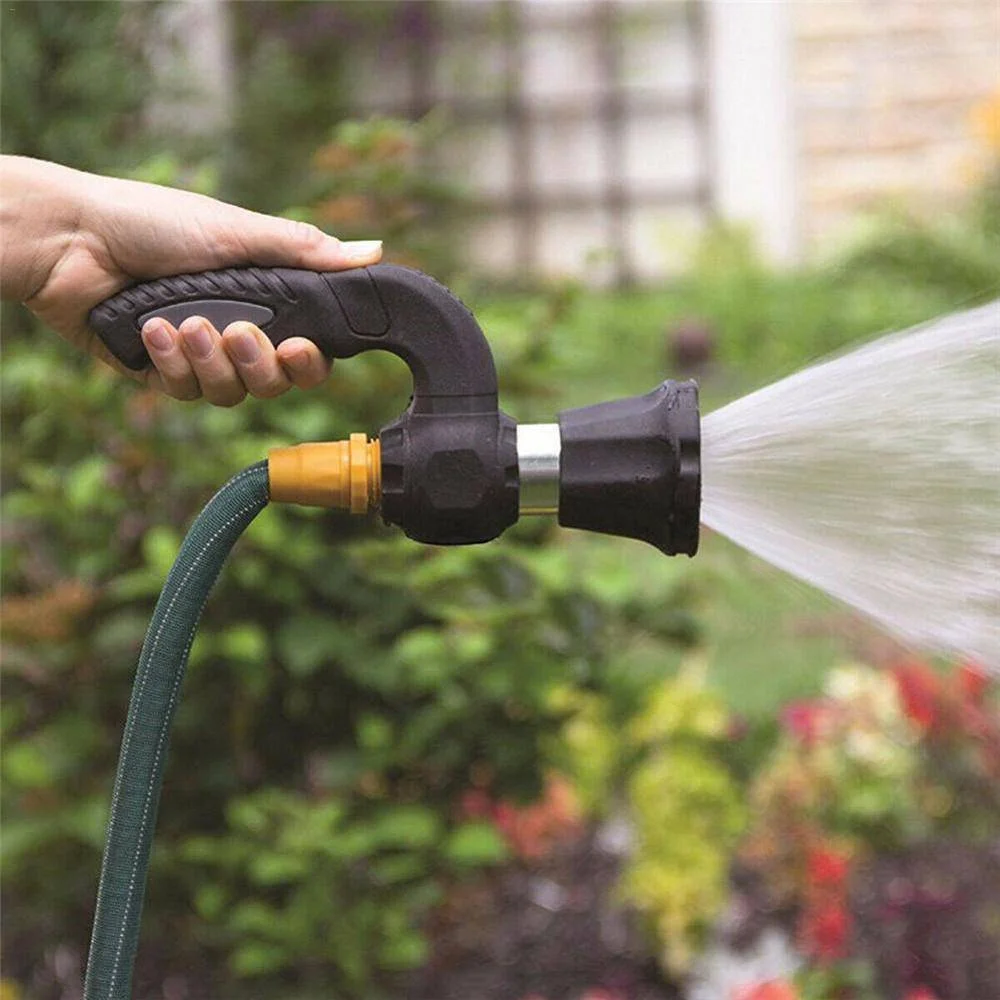Garden Watering Hose Spray Power Nozzle,High pressure pressurized water gun head handheld