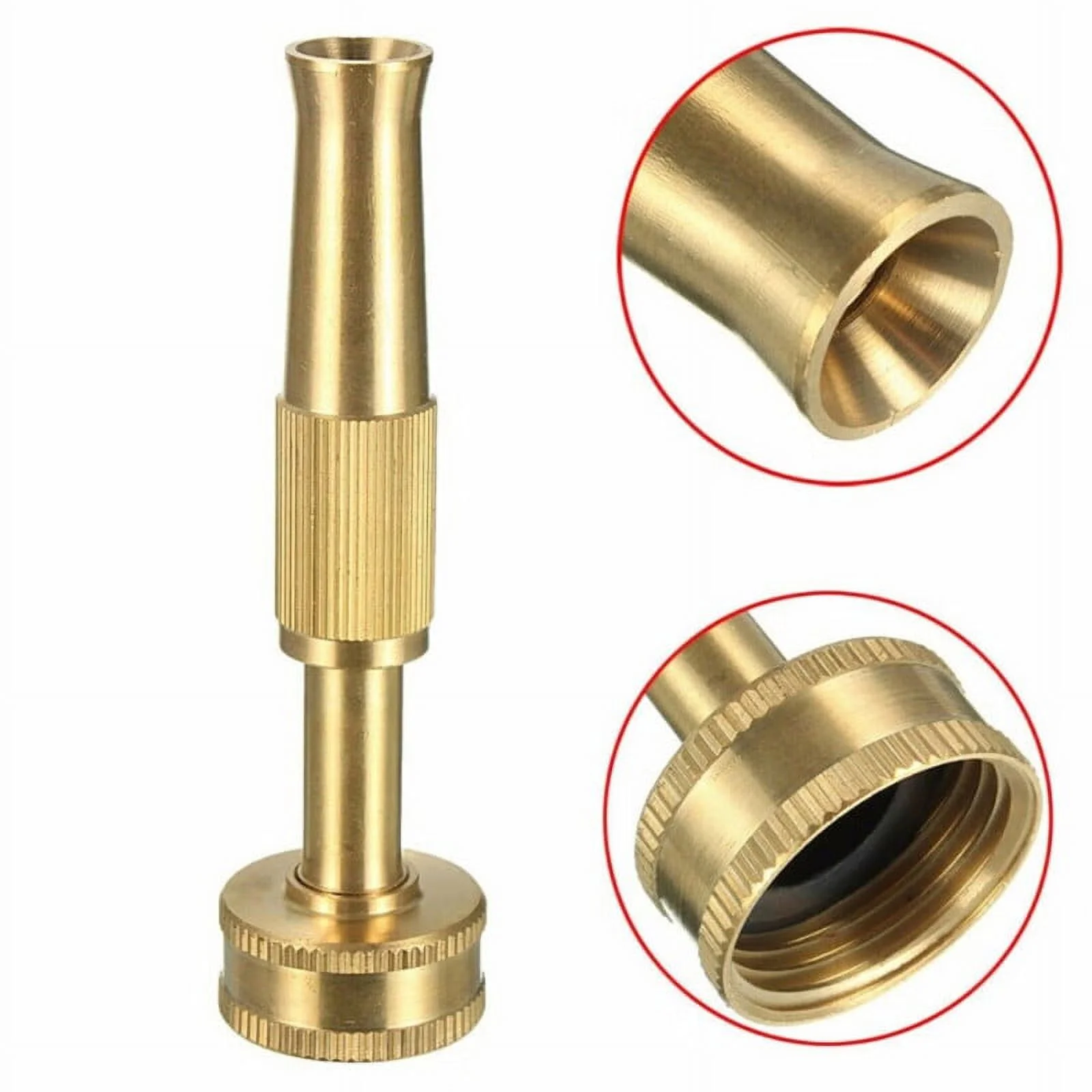 Bluelans 3/4inch High Pressure Hose Pipe Brass Spray Head Garden Watering Sprayer Nozzle